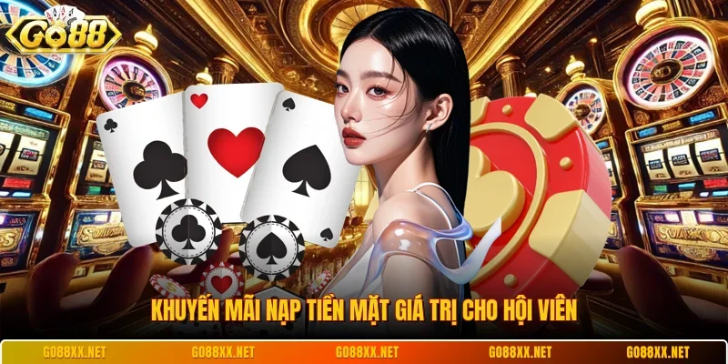 Khuyến mãi nạp tiền mặt giá trị cho hội viên